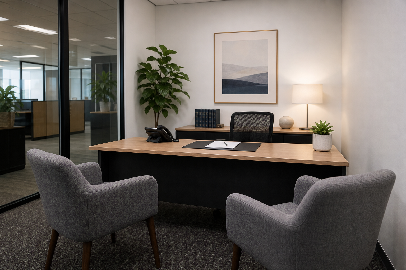 Business consultation meeting in a professional office