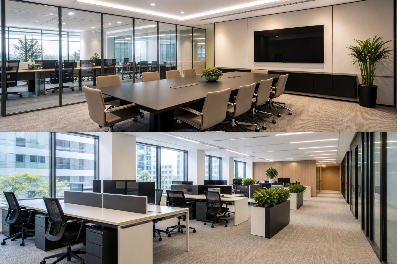Client confidentiality in shared buildings