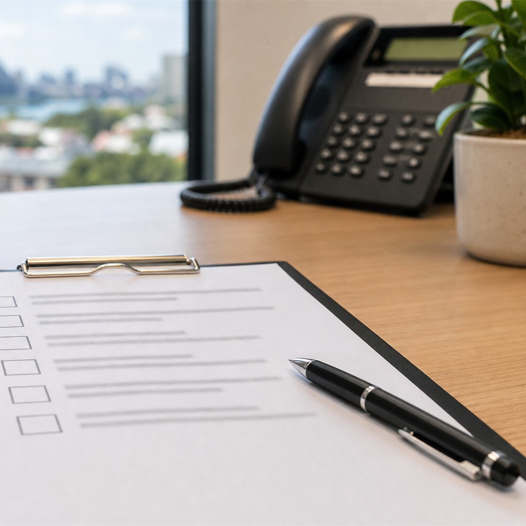 Onboarding checklist clipboard
